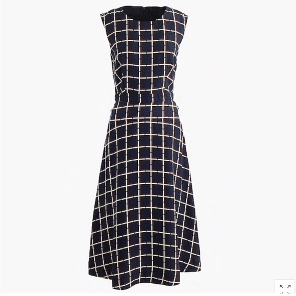 J.Crew 100% SILK A-Line
Dress in Windowpane size 12 - Picture 2 of 9